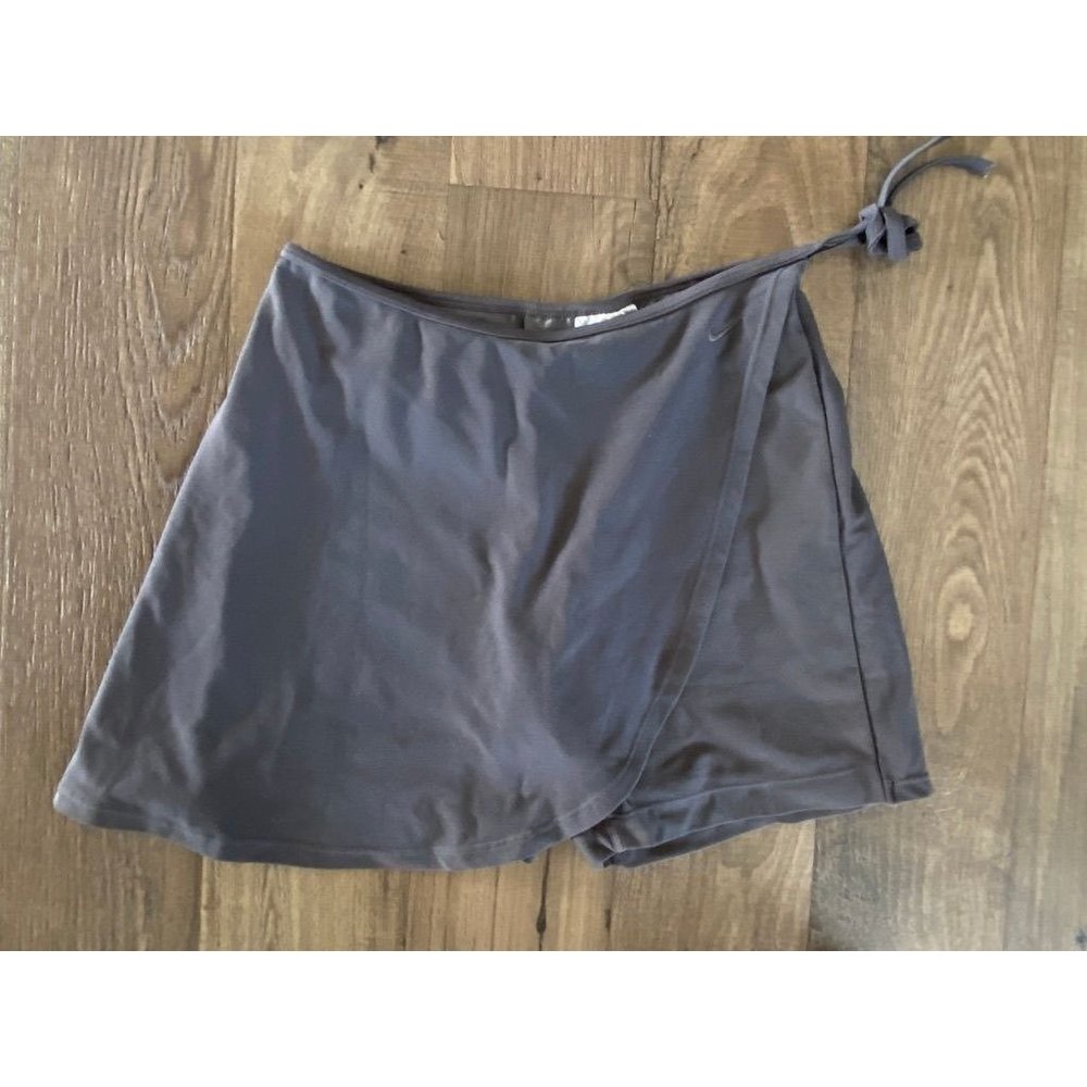 NIKE Dri-Fit 223384 Charcoal Gray Golf Tennis Side Tie Skort Women’s Medium M